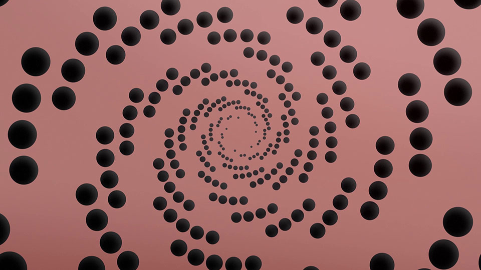 Ausschnitt aus der Bürkert vier Werte Animation - Kreise