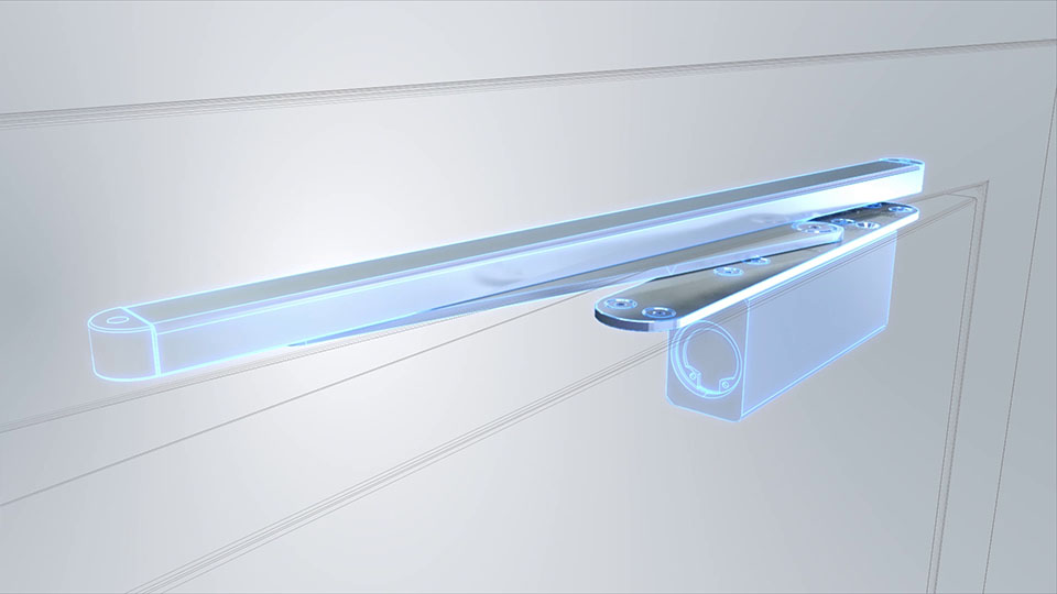 Ausschnit aus der GEZE Active Stop 3D-Animation - Röntgenblick Active Stop